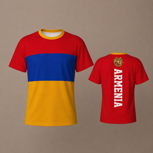 Armenian Flag Sports T-Shirt