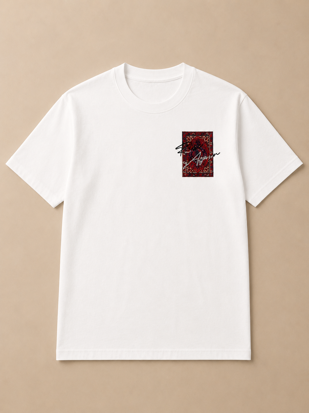 Rise Again Streetwear Tee – Rug Print