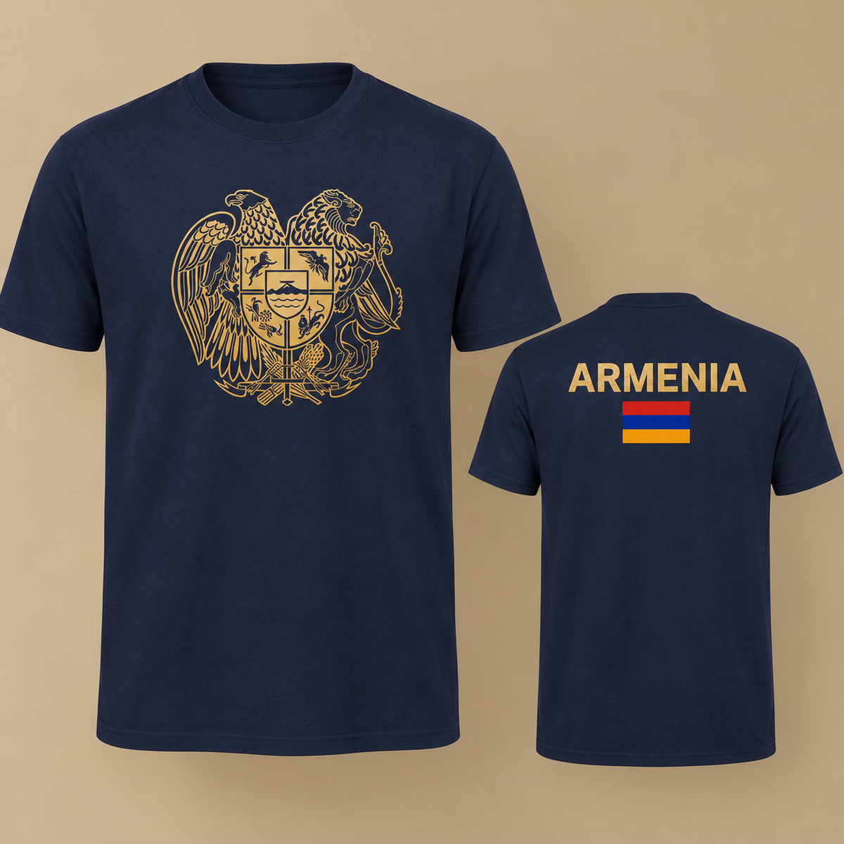 Armenia Patriotic T-Shirt – Coat of Arms Print