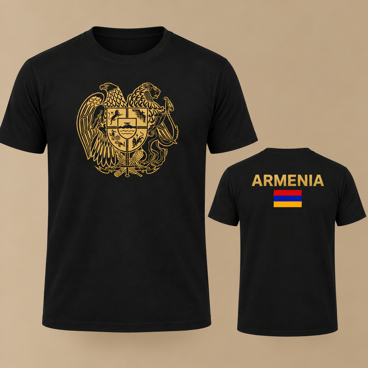 Armenia Patriotic T-Shirt – Coat of Arms Print
