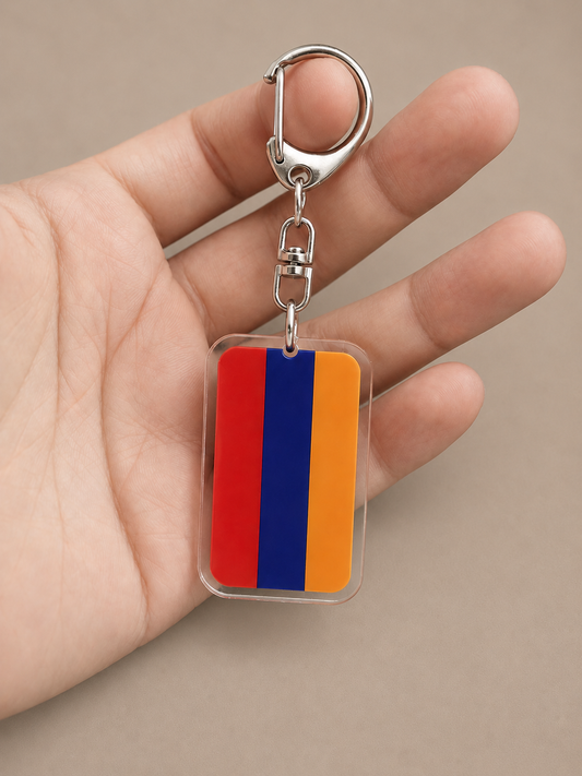 Armenia Acrylic Flag Keychain